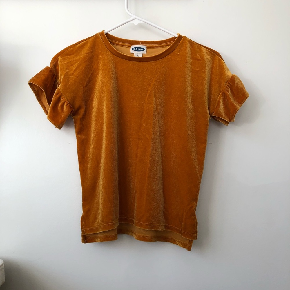 Girls velvet shirt